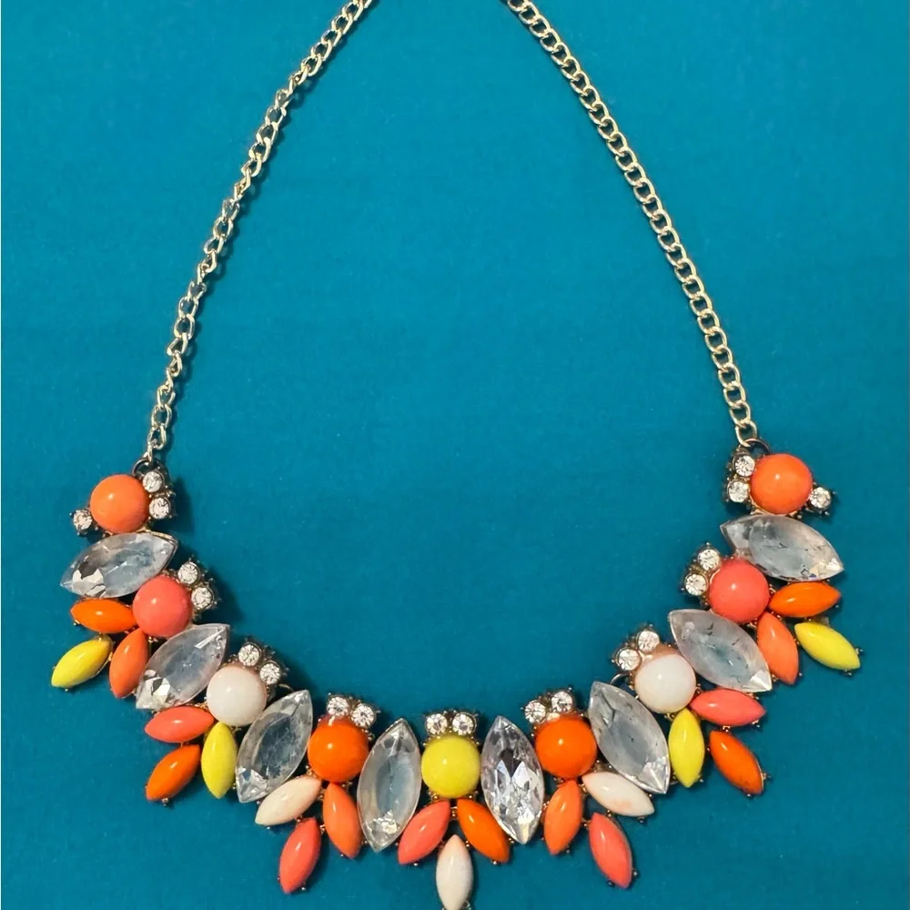 Colorful Statement Necklace - Picture 2 of 2